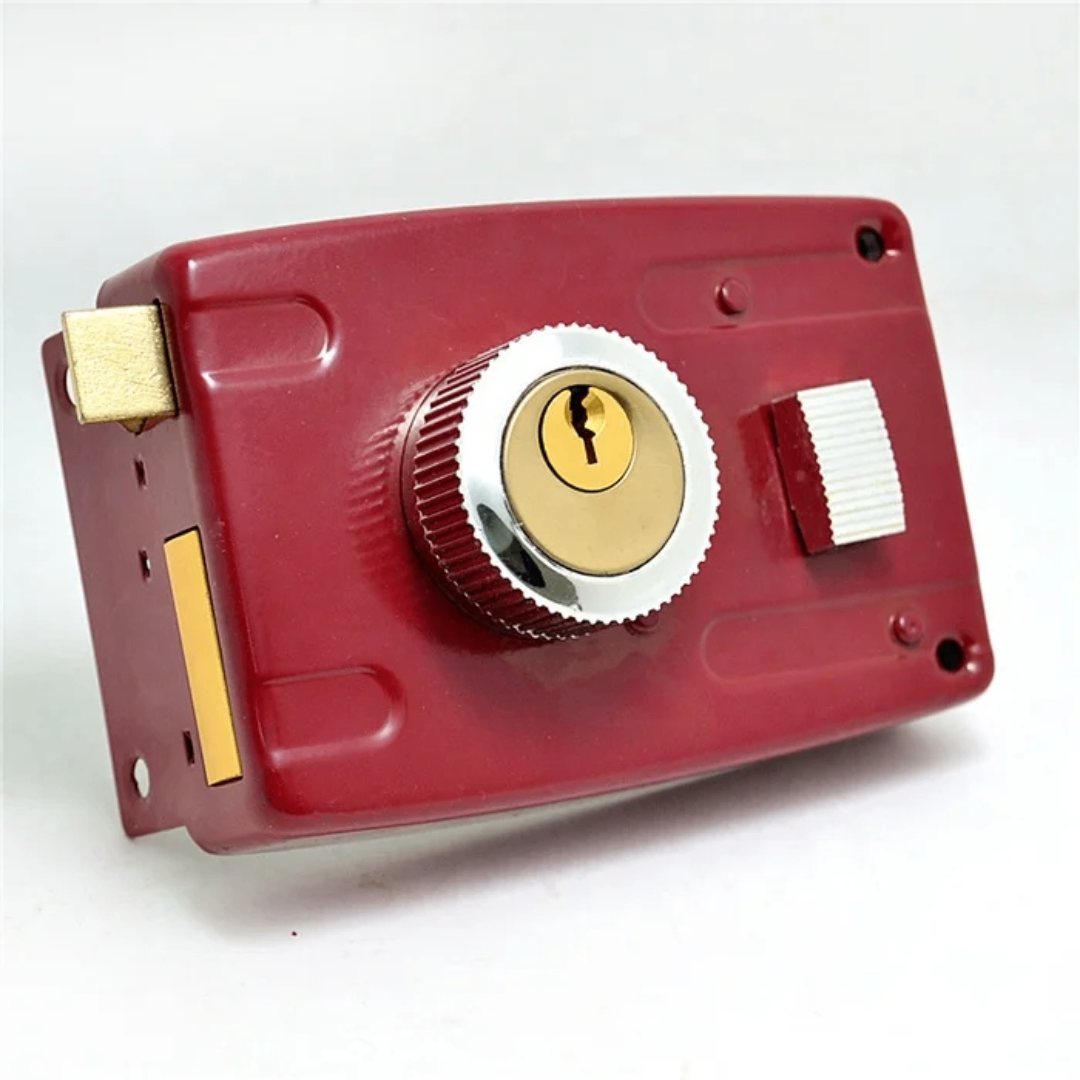 Serrure de sécurité robuste rouge