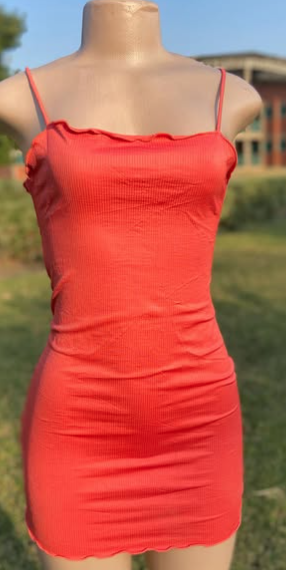 Beautiful elegant women's dress in red size:M