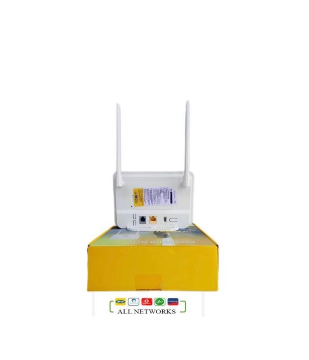 Universal Broadband 4G Router + Backup Battery- White