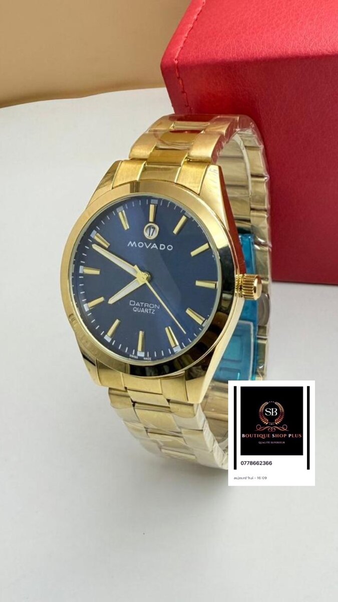 Montre  Homme Quartz Dorée