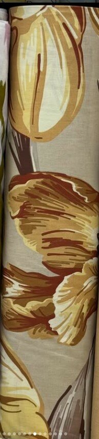 Рулон красивой узорчатой ткани Ранфорс