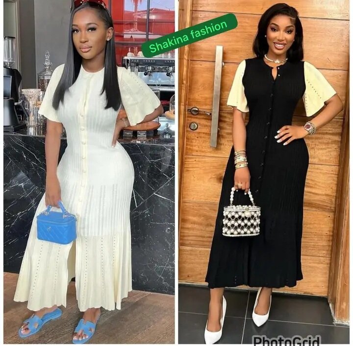 Robe longue mi-mollet