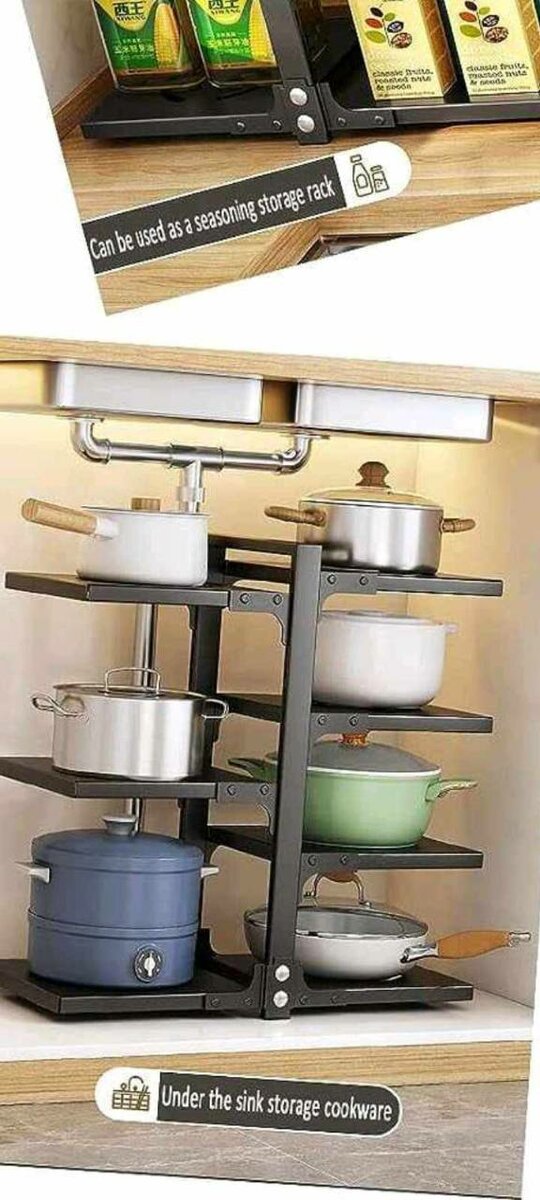 Étagère de rangement sous évier