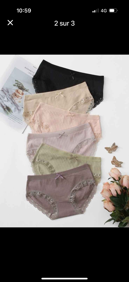 Lot de Culottes Confortables Femme