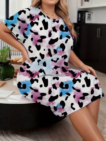 Robe décontractée à motifs