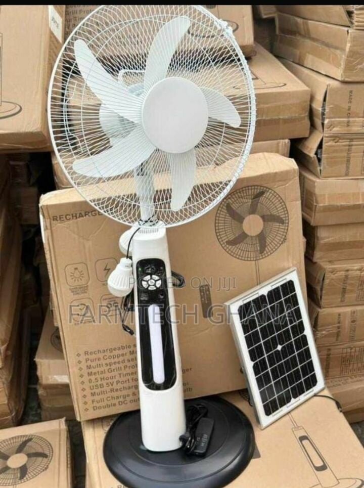 Rechargeable Solar Fan