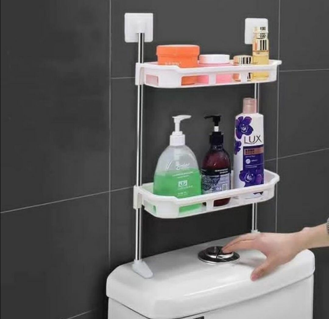 Étagère de salle de bain réglable