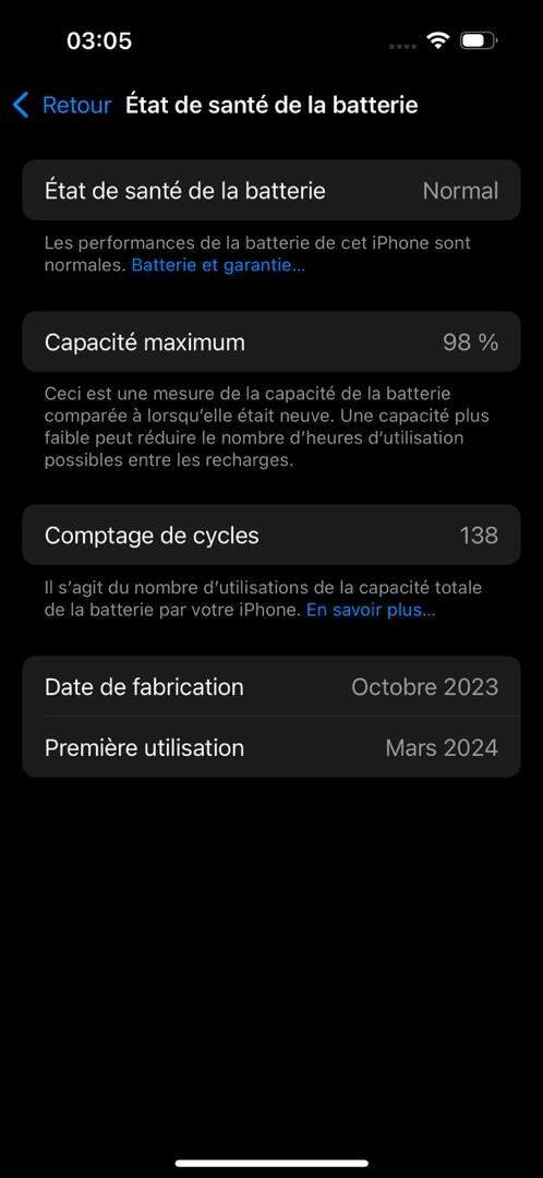 iPhone 15  Second Main importé