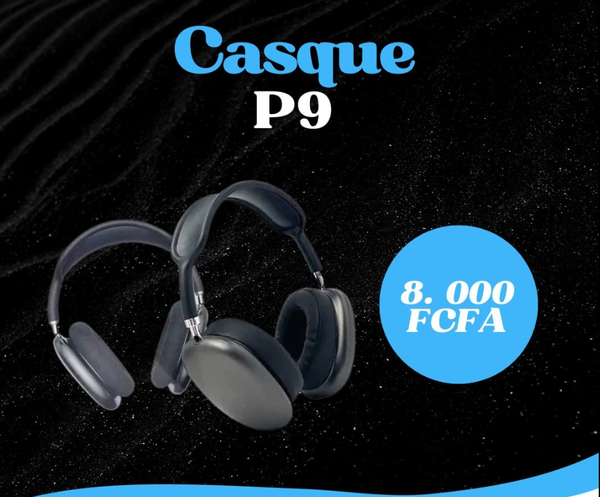  Écouteurs sans Fil Bluetooth P9 - Microphone, Suppression de Bruit - Oreillettes TWS, Casque de Jeu, Stéréo HiFi