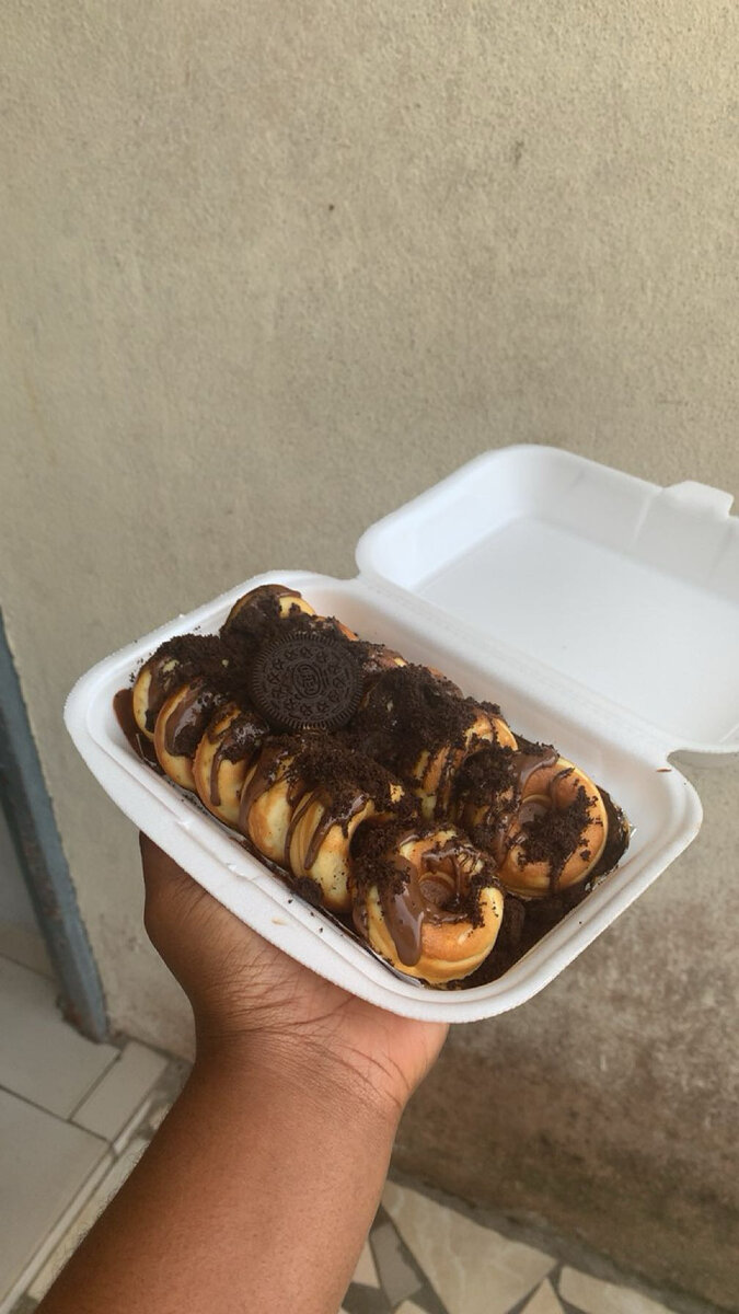 Mini donuts au Chocolat oreo