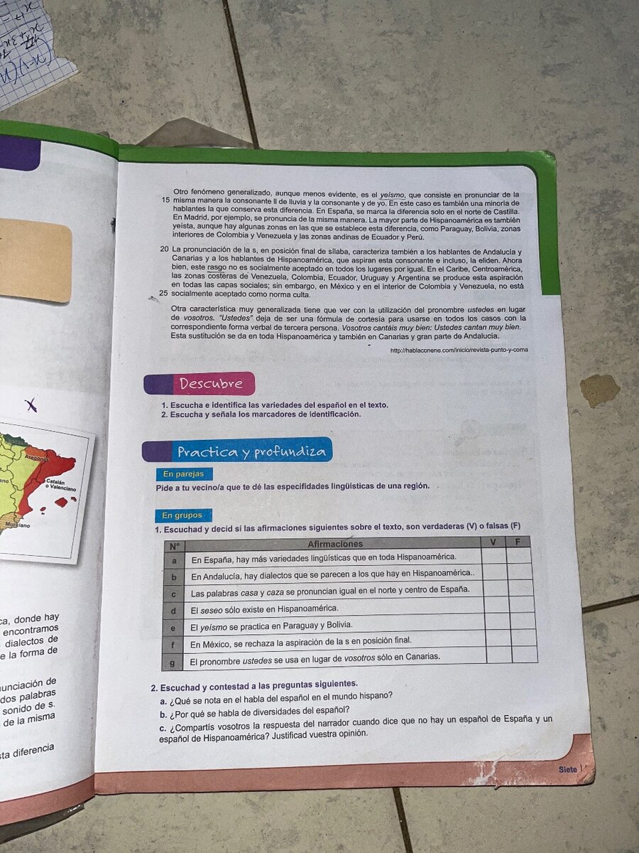 Livre "¡Más allá! Español Terminale"