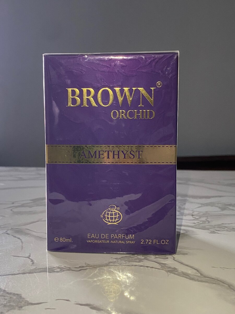 Brown orchid perfume