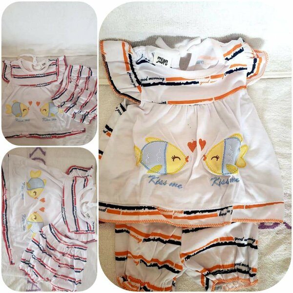 Ensemble bébé poisson mignon