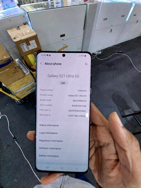 Galaxy S21 Ultra 5G 256gb/12gb ram Crack screen works perfec