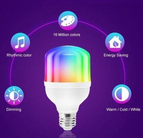 Ampoule multicolore