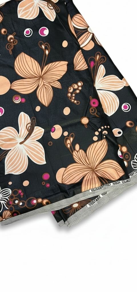 Tissu floral en polyester