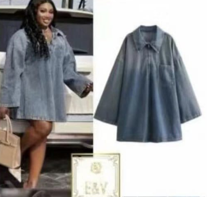 Denim oversize dress