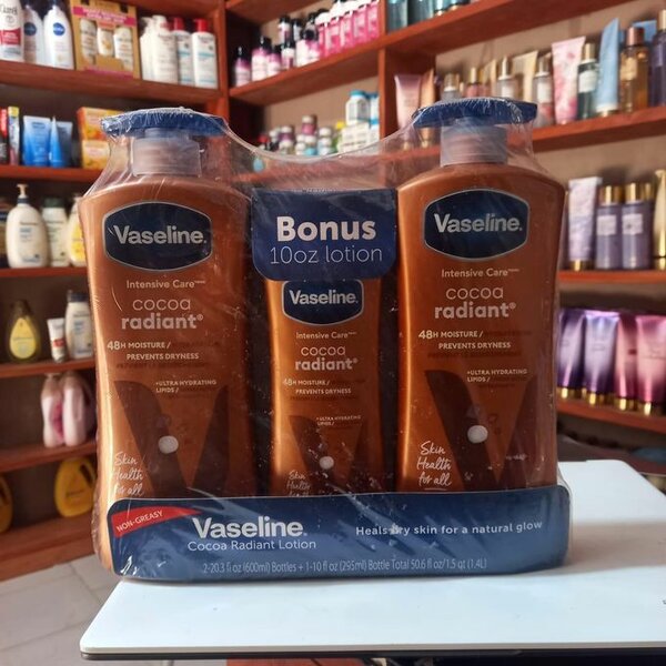 Vaseline Original Vaseline Cocoa Radiant lot de 3
