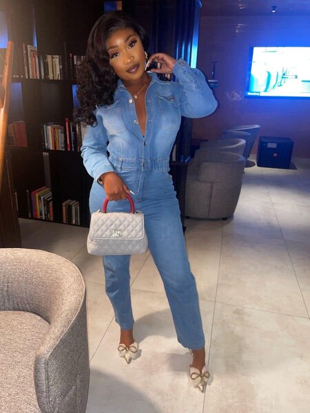 Denim jumpsuits