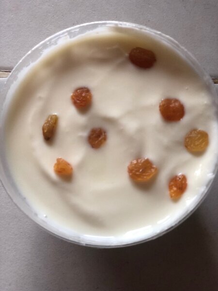 Yaourt au pépite de raisin sec