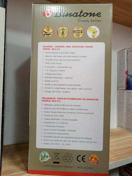 Mixer binatone modèle BLG_410