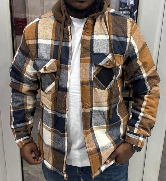 Veste à carreaux homme tendance