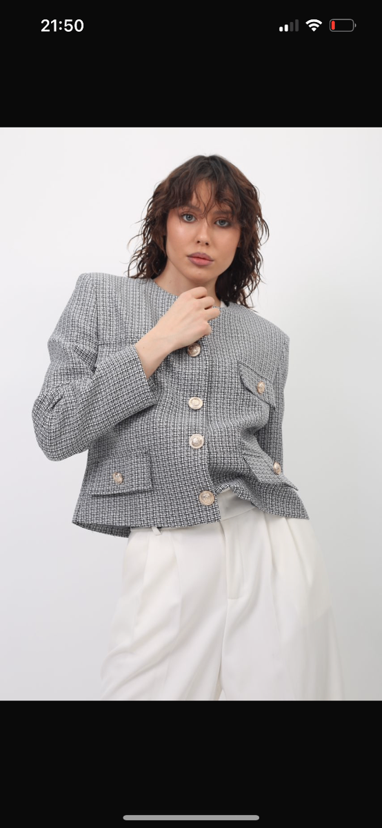 Твидовый жакет