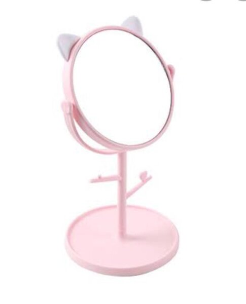 Miroir de maquillage chat