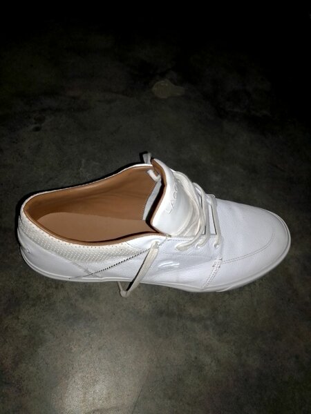 Baskets blanches Lacoste homme