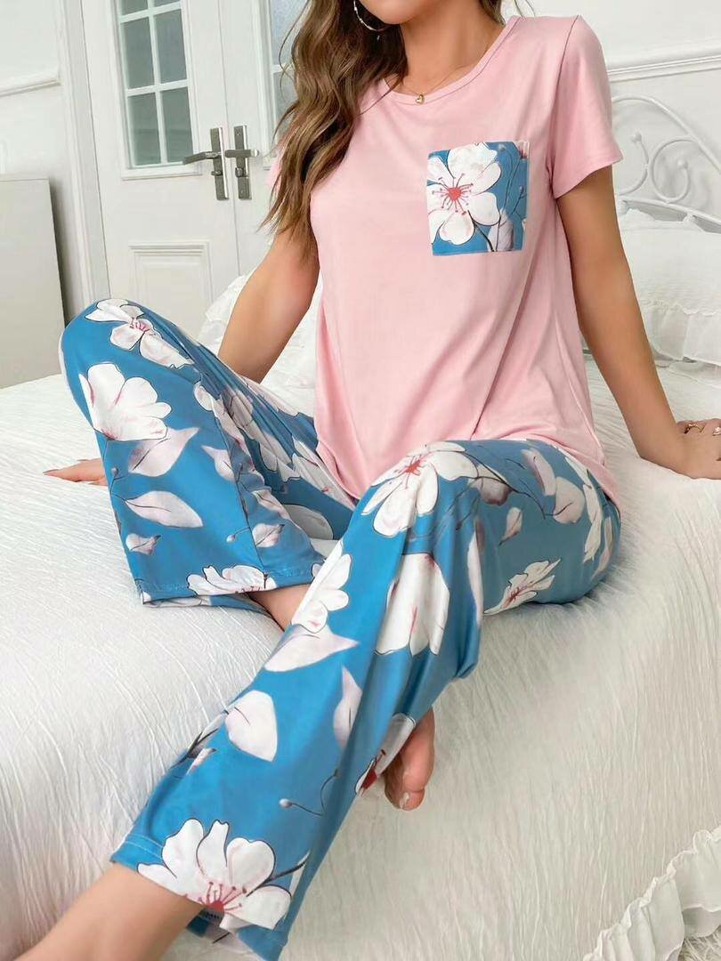 Women's top and down nightwears