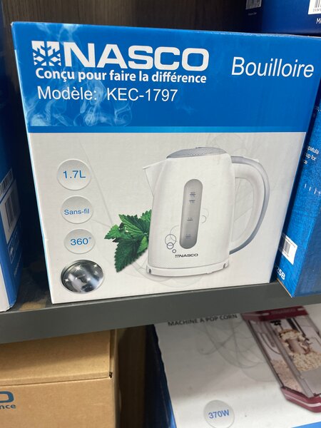 Bouilloire électrique NASCO 1.7L