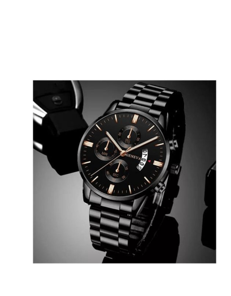 Montre unisex Élégante Noir