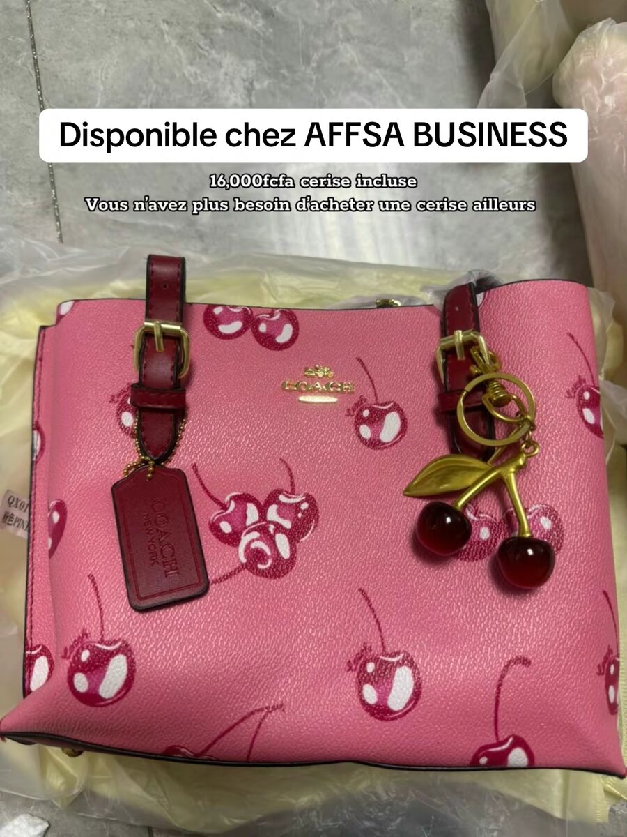 Cherry Print Handbag