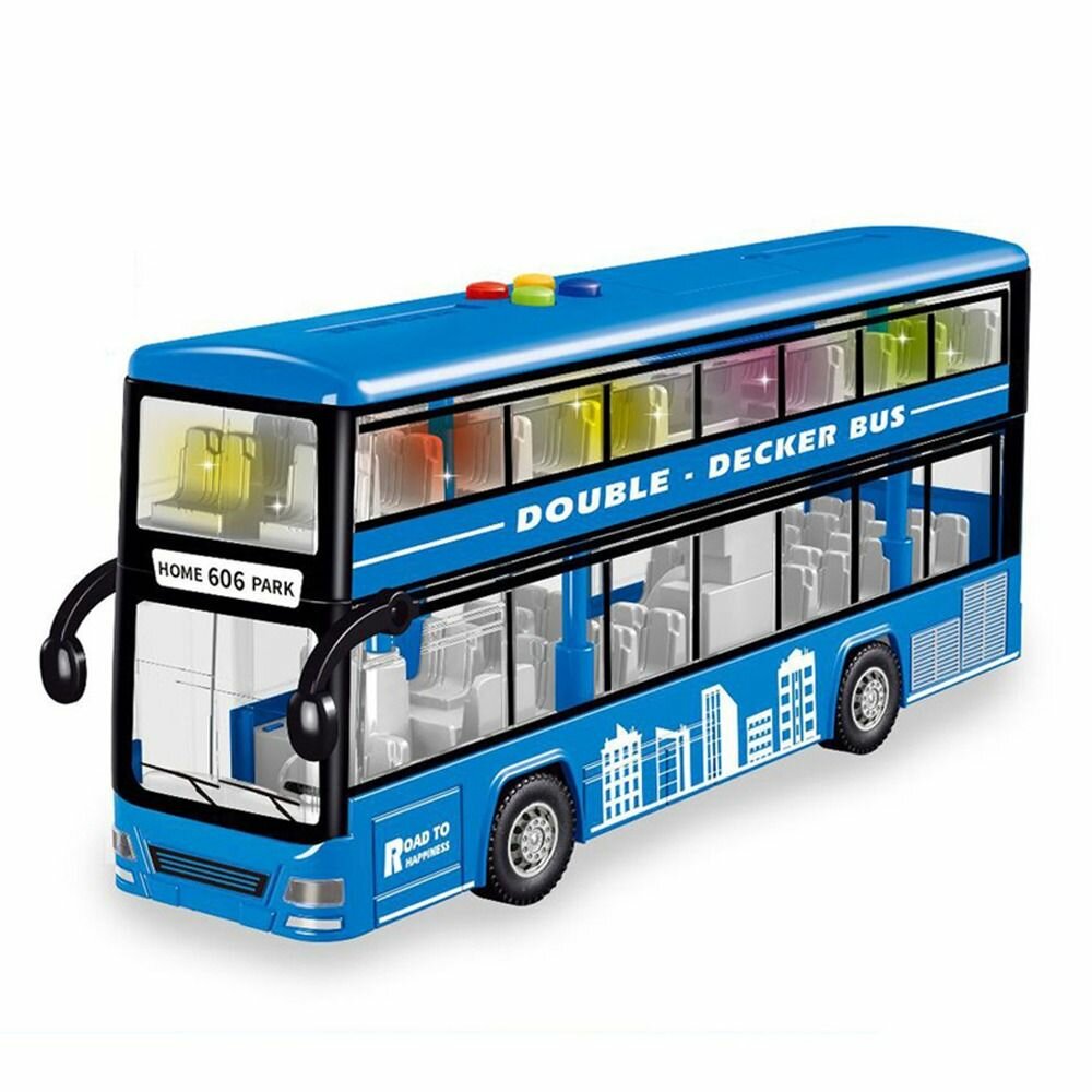 Bus jouet à deux étages