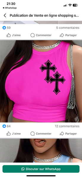 Débardeur Femme Mode Graphique