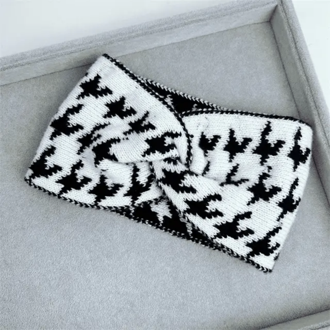 Bandeau tricoté en laine élégante