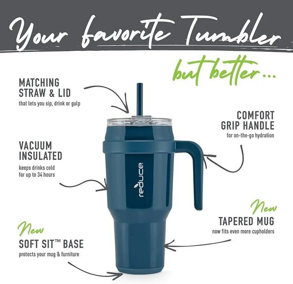 Web Green Reduce 40 oz Tumbler
