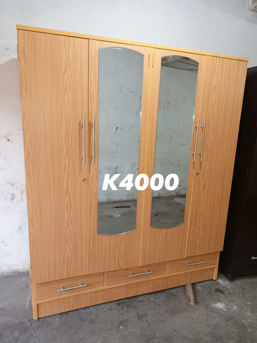 light brown cabinet