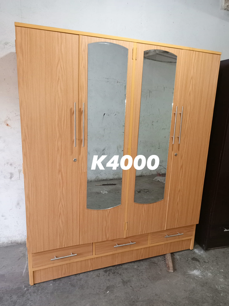 light brown cabinet