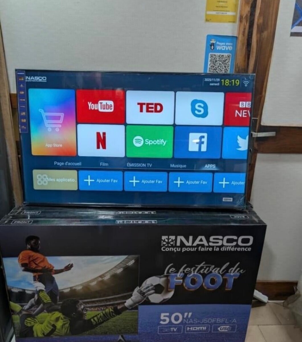 Téléviseur NASCO 50'' Smart