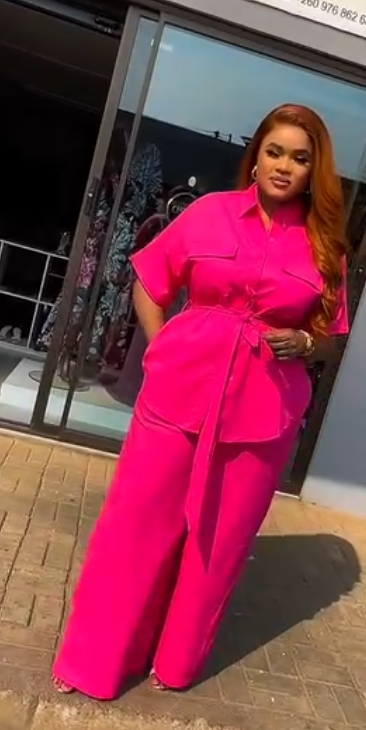 Women's Shirt and pants Set Pink