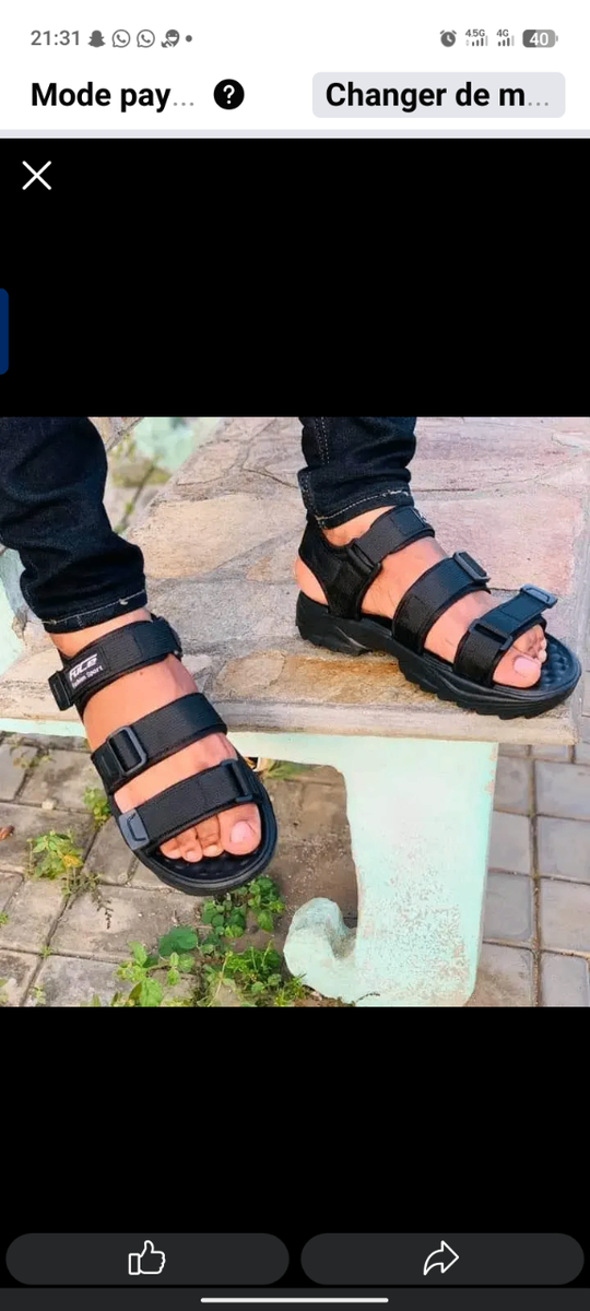 Sandales pour hommes robustes