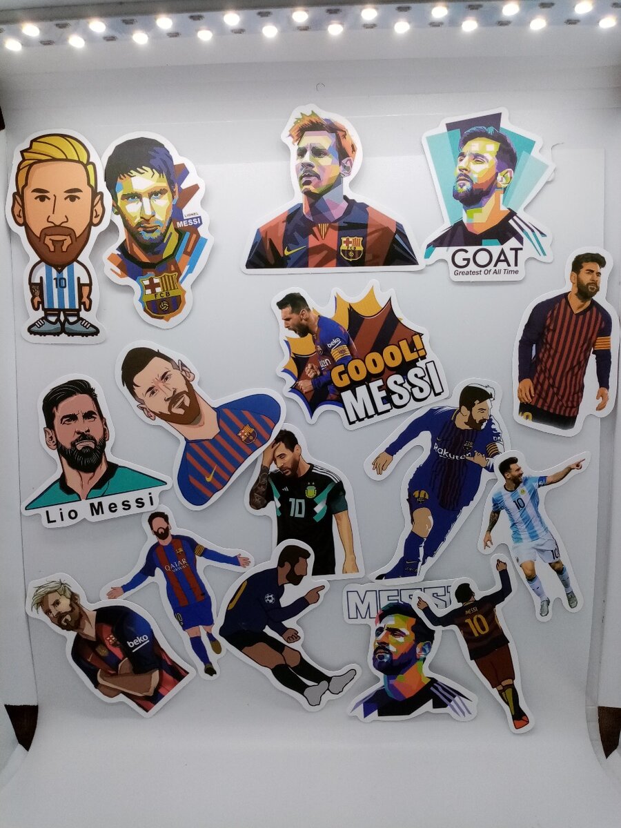 Football Star Sticker Set