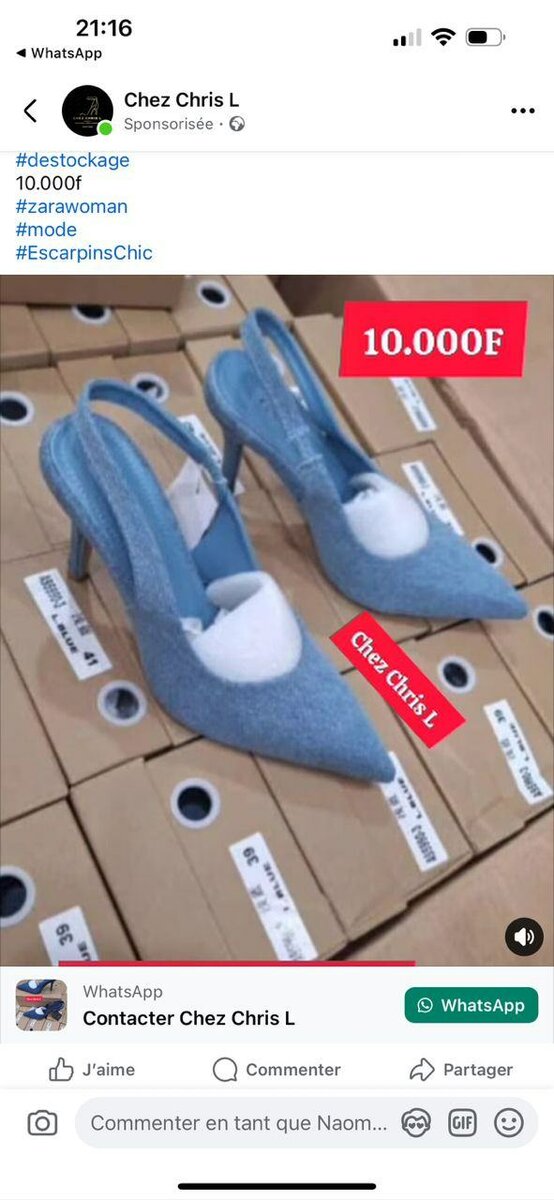 Escarpins Chic Bleu Femme