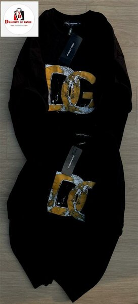 T-shirt noir logo DG