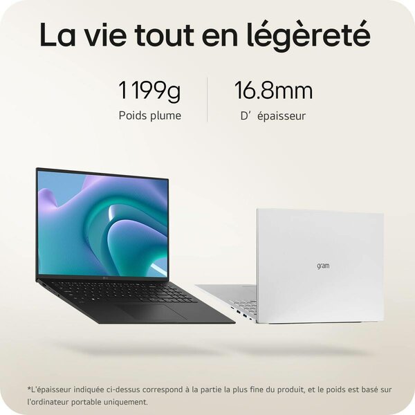 LG Gram 16" Laptop Ultra Léger
