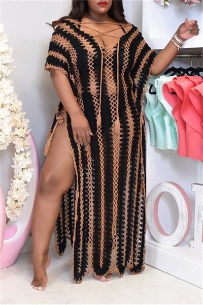 Robe de plage crochet bohème