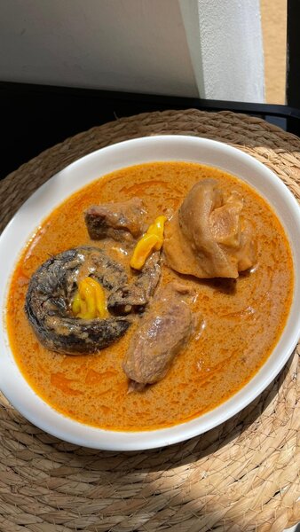 Sauce arachide + foutou