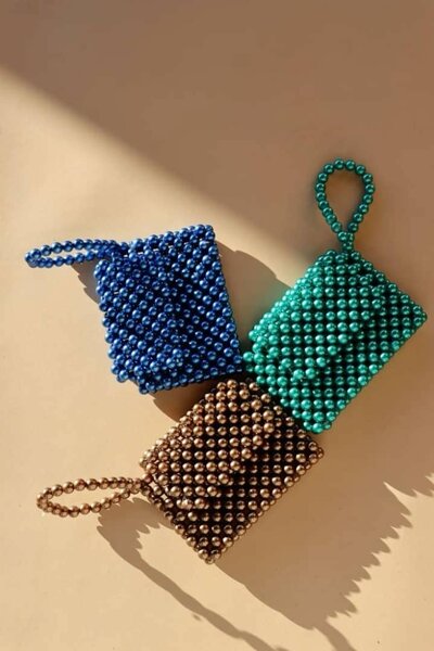 Portefeuille en perle