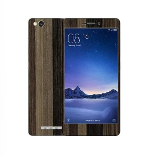 Xiaomi Redmi 3s Brown Stripped Wooden Texture Mobile Skin